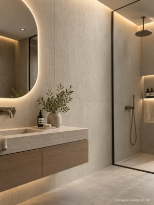 Piastrella "Concrete Cream Raw"