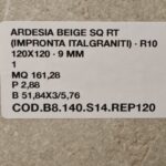 Piastrella "Ardesia Beige SQ" Prima Scelta 120x120