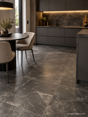 Piastrella "Athena Nero" 61x61