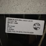 Piastrella "Rimini Black Brill Gold Lux"